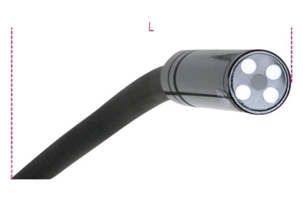 Elektroniskt Videoskop Böjbar Sond 1 m, 640 x 480, LED, BETA Tools - 3