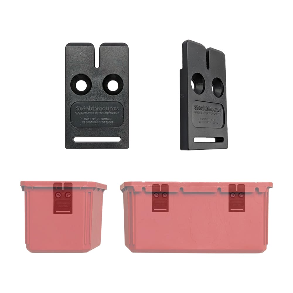 Stealth Mounts Bin Buddy 8-Pack för MILWAUKEE Packout, RIDGID AEG och Keter verktygslådor, STEALTHMOUNTS