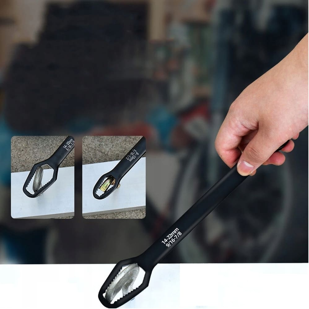 Ringnyckel universal 8-22 mm, 270 x 8 mm, CrV svart, ersätter 35 nycklar - 8