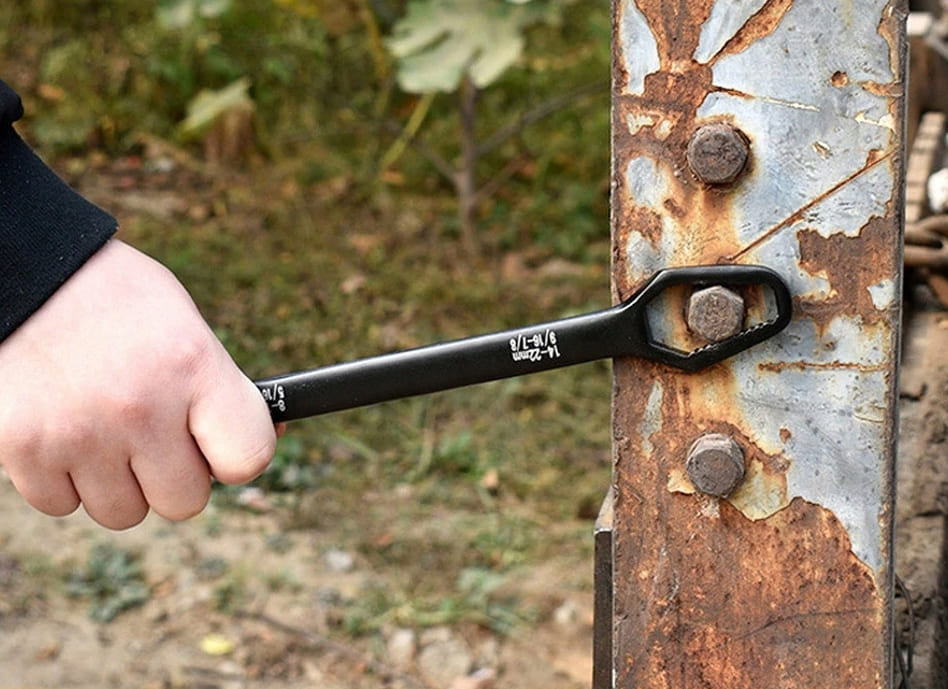 Ringnyckel universal 8-22 mm, 270 x 8 mm, CrV svart, ersätter 35 nycklar - 7