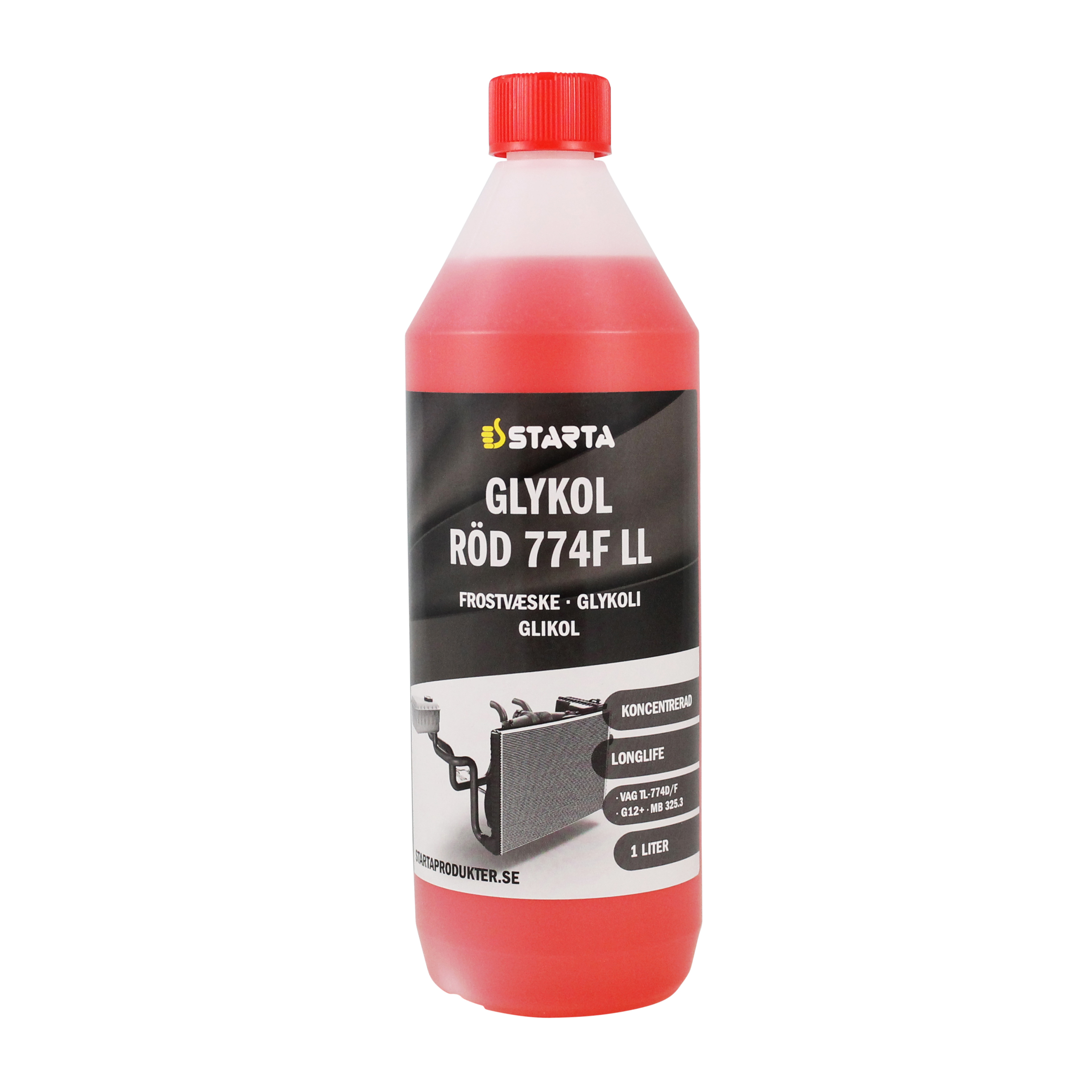 Starta Glykol Röd 774F Longlife 1 L