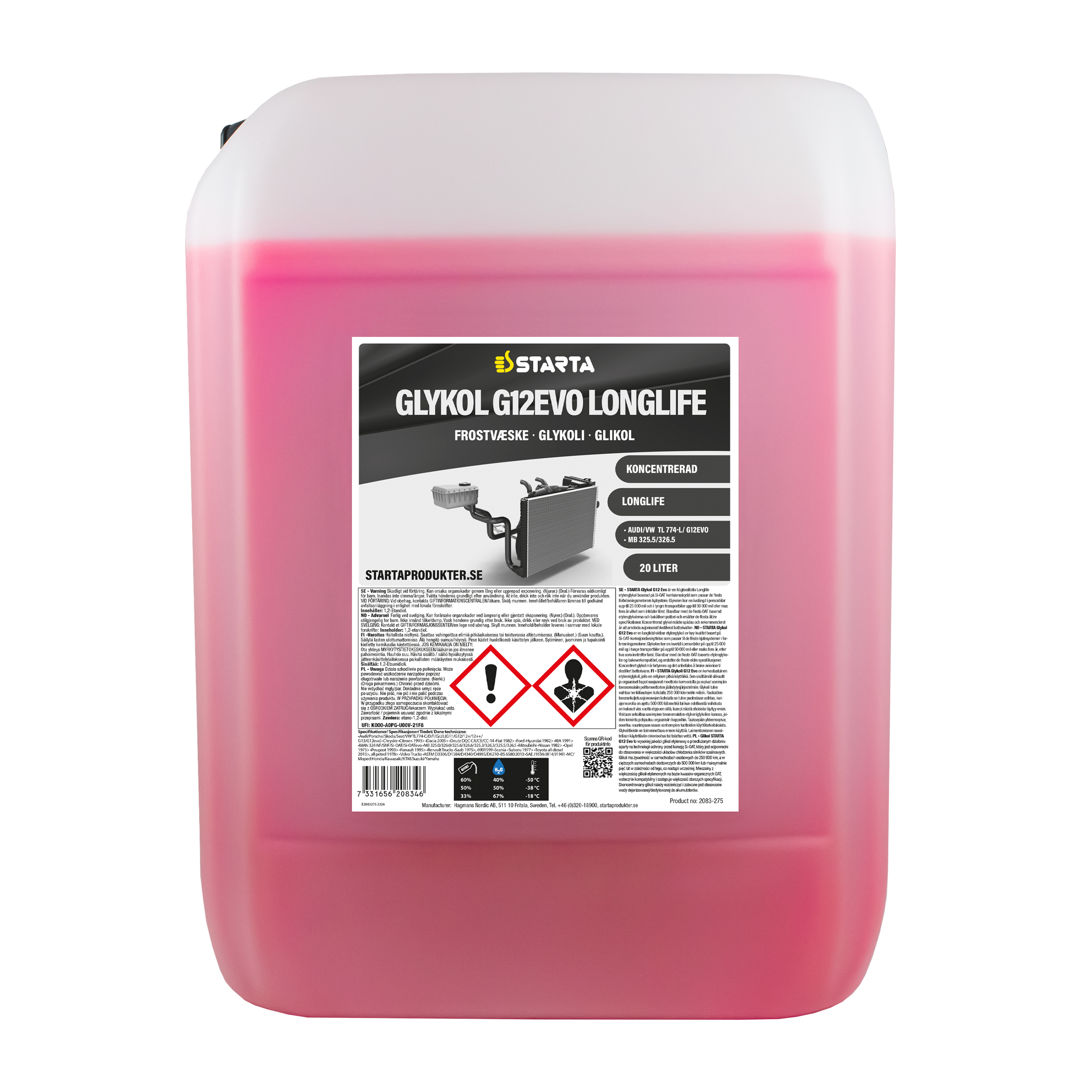 Starta Glykol G12Evo Longlife 20 L