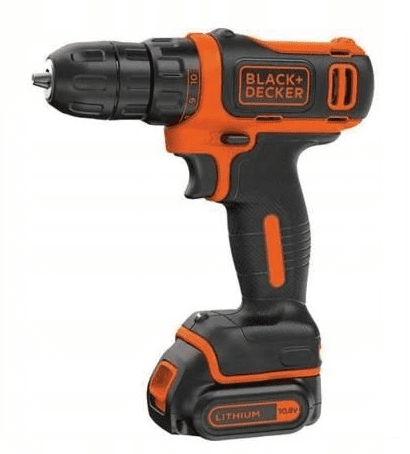 Black&Decker Sladdlös borrmaskin 10, 8V 1.5Ah batteri Li-Ion, Black+Decker