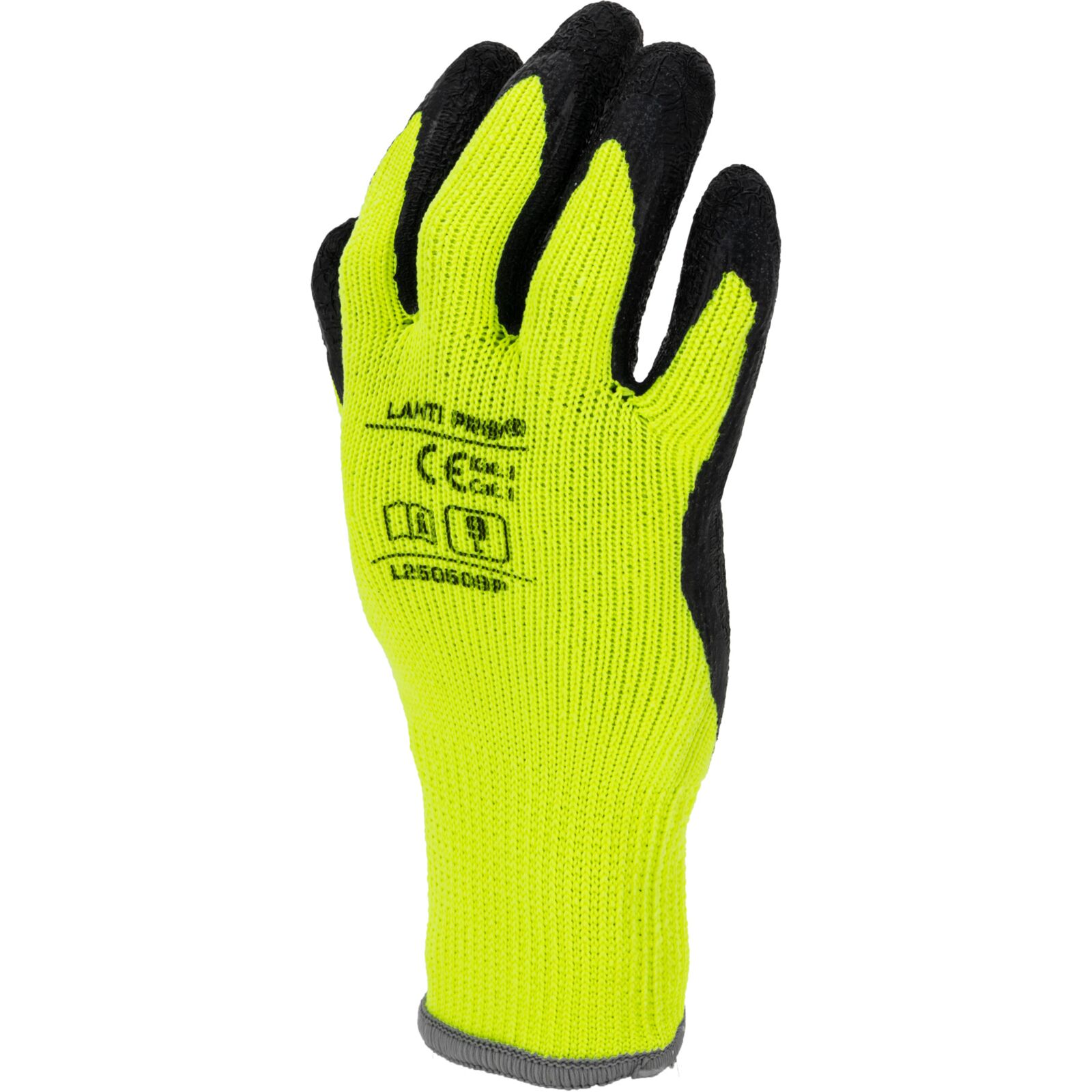 LahtiPro Handskar Vinter Latexbelagda Vadderade Skyddshandskar, Svart-Gula, CE, LAHTI (Handskestorlek : 10 [XL] Handlängd 20,4cm Omkrets 25,4cm) - 4
