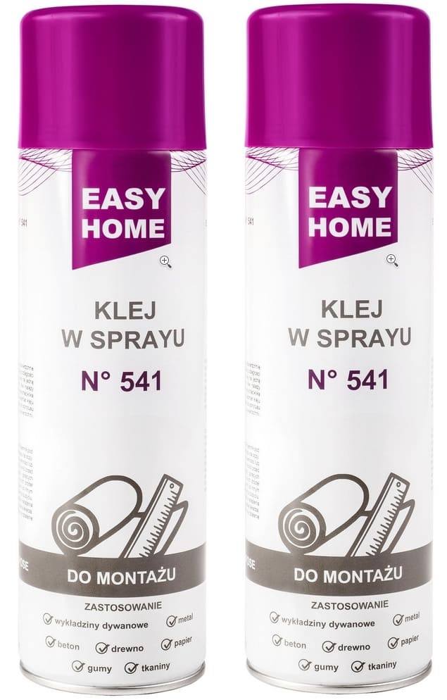 Monteringslim i spray 2st, Easy Home 541, 500 ml