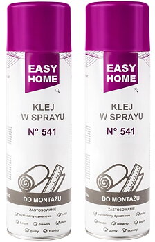 Monteringslim i spray 2st, Easy Home 541, 500 ml