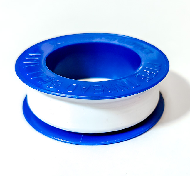 Mega Teflontape, tätning för plast- och metallgängor, 12 x 0, 075 mm, l=10 m, vit