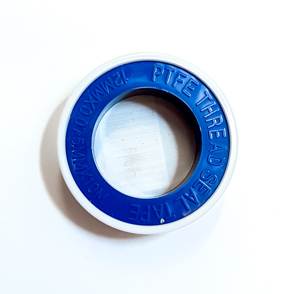 Mega Teflontape, tätning för plast- och metallgängor, 12 x 0, 075 mm, l=10 m, vit - 2