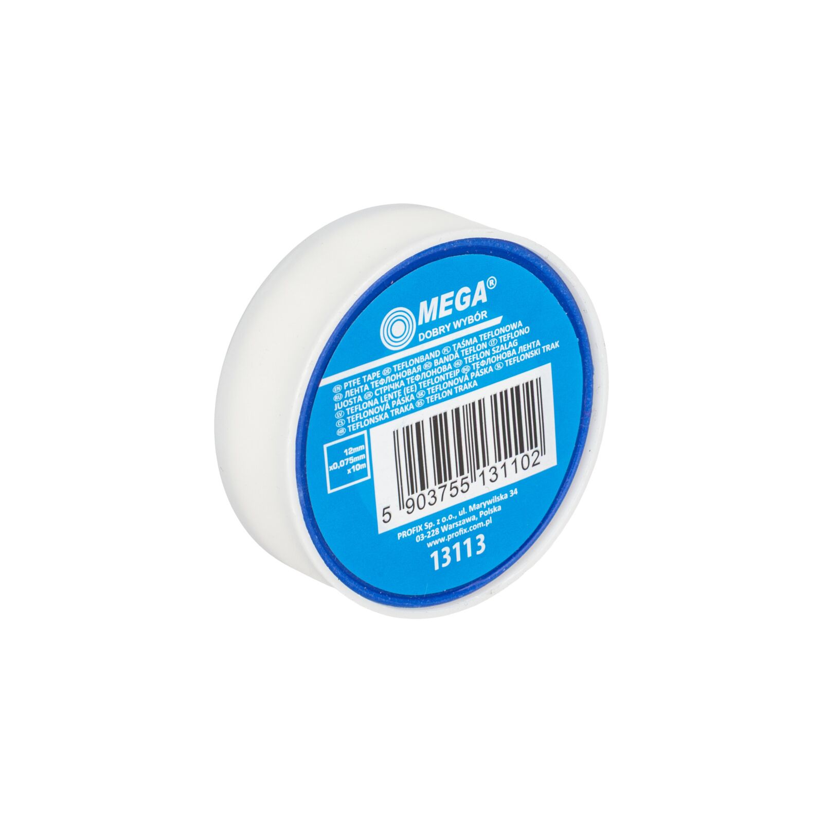 Profix Teflontape 3st, tätning för plast- och metallgängor, 12 x 0, 075 mm längd 10meter - 3