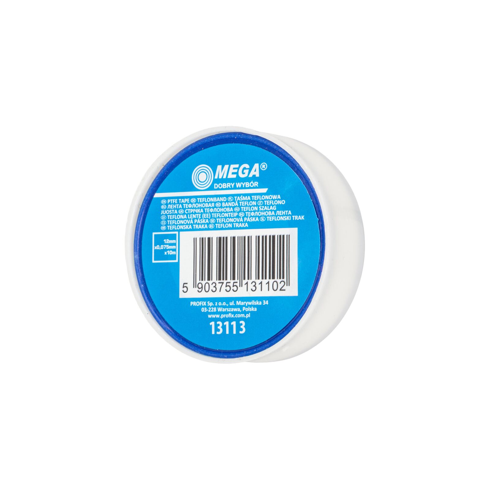Profix Teflontape 3st, tätning för plast- och metallgängor, 12 x 0, 075 mm längd 10meter - 6