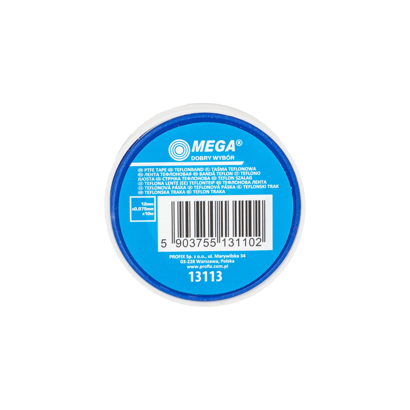 Profix Teflontape 3st, tätning för plast- och metallgängor, 12 x 0, 075 mm längd 10meter - 4