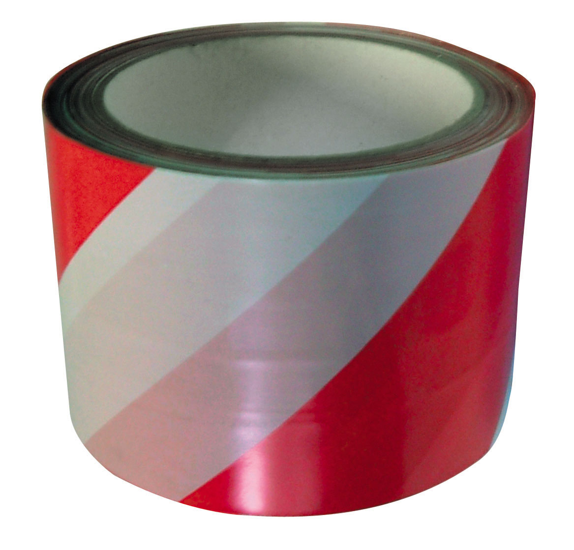 Warning Tape- White Red, 8 0Mmx100M