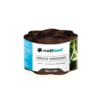 CellFast Kantduk plast, för gräsmattor m.m., mörktgrön, 15 cm x 9m