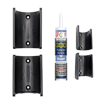 Stealth Mounts Tubhållare 4-pack, fästen för tuber med silikon, lim m.m. , STEALTHMOUNTS