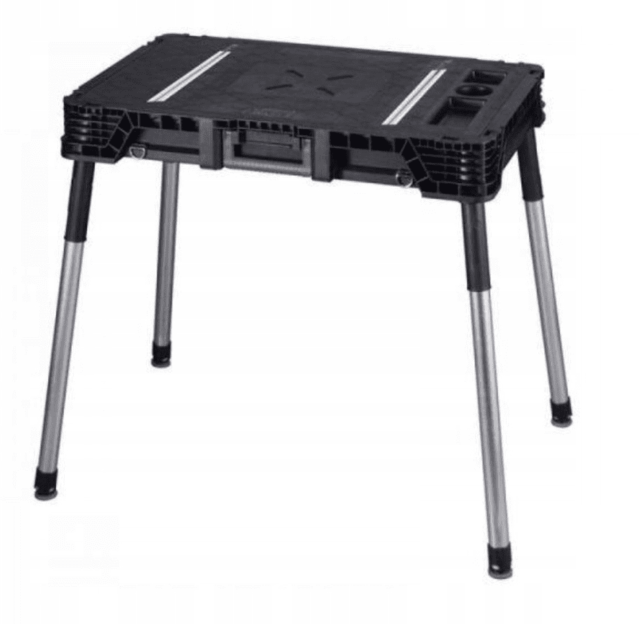 Arbetsbord, hopfällbart sågbord, 97 x 64 x 81 cm, max 453 kg, Keter Jobmade - 4