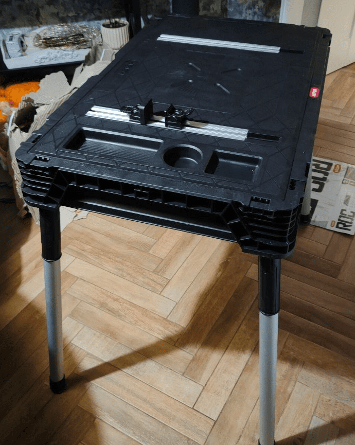 Arbetsbord, hopfällbart sågbord, 97 x 64 x 81 cm, max 453 kg, Keter Jobmade - 5