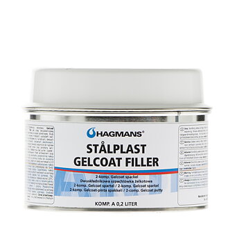 Stålplast Gelcoat Filler Vit 0,2 L