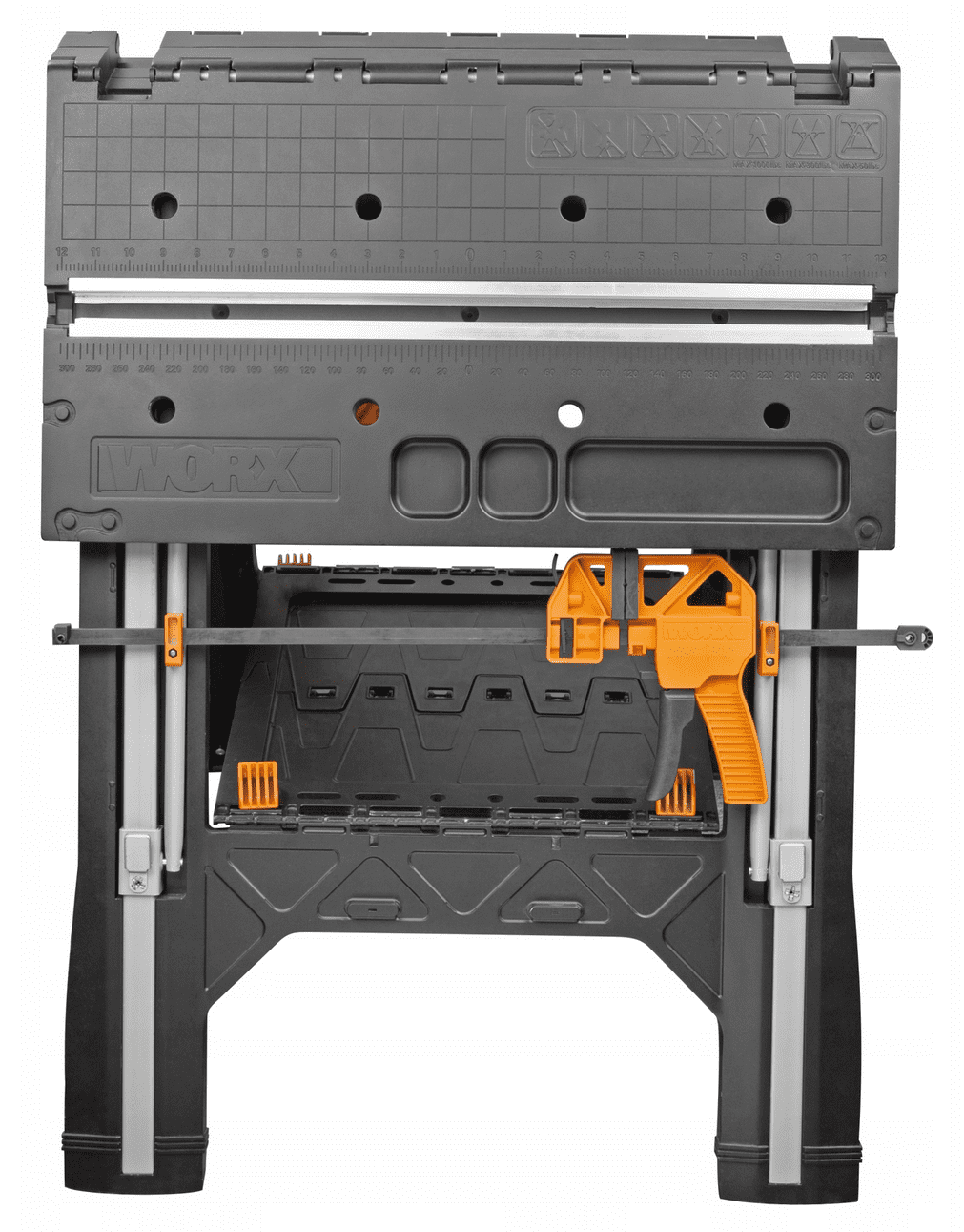 Övriga2 Hopfällbart Multifunktionsbord 787 x 635 mm Bänkbock 136 kg 2 Snabbtvingar, WORX - 9