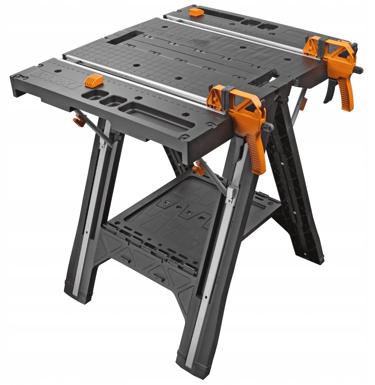 Övriga2 Hopfällbart Multifunktionsbord 787 x 635 mm Bänkbock 136 kg 2 Snabbtvingar, WORX