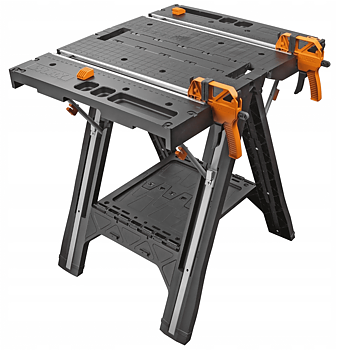 Övriga2 Hopfällbart Multifunktionsbord 787 x 635 mm Bänkbock 136 kg 2 Snabbtvingar, WORX