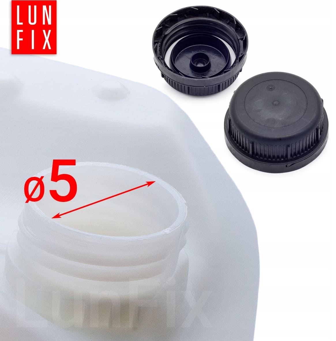Vattendunk 20L, kanister för dricksvatten, HDPE plast, LunFix - 3