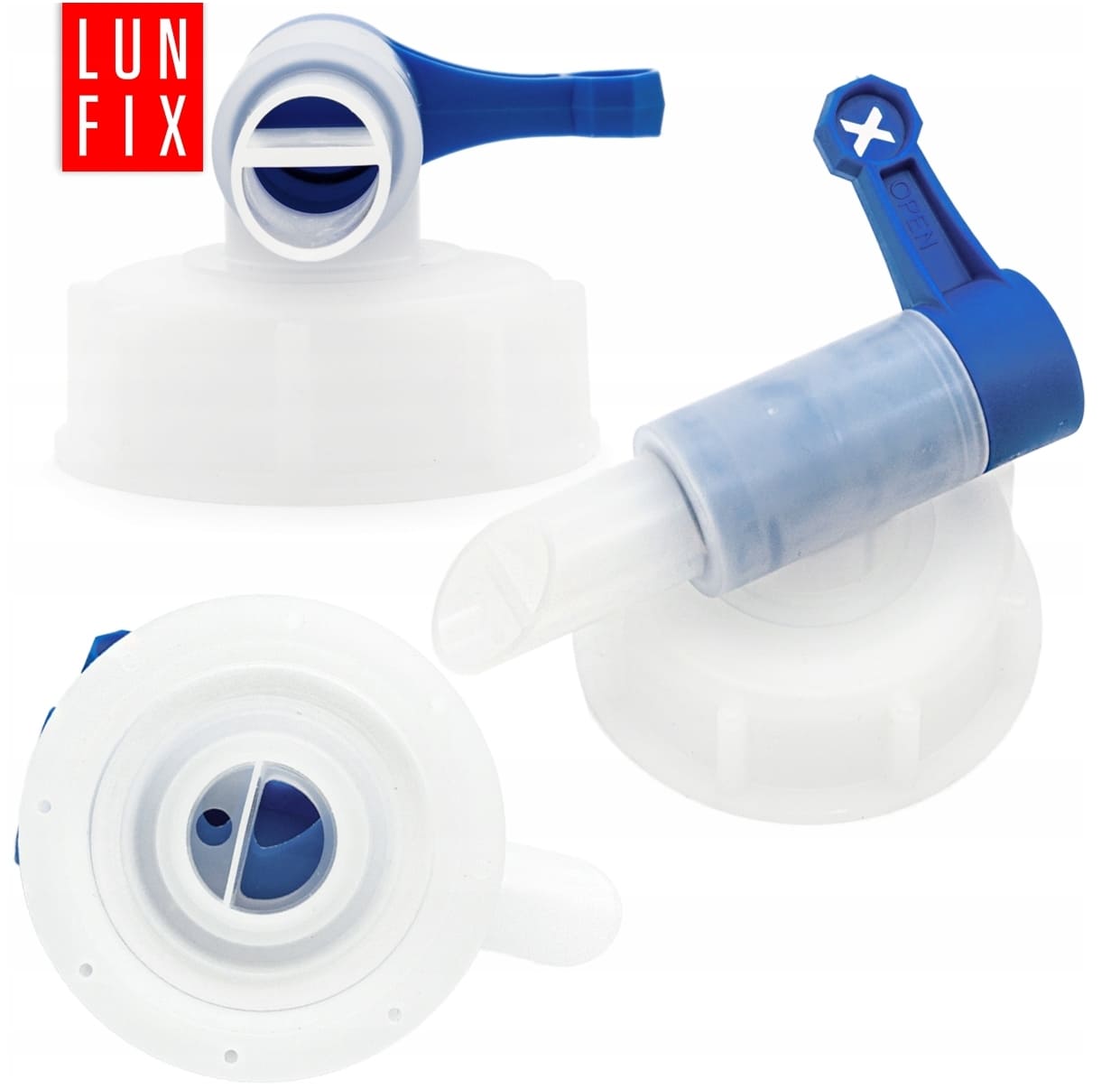 Vattendunk 20L med kran, kanister för dricksvatten, HDPE plast, LunFix - 5
