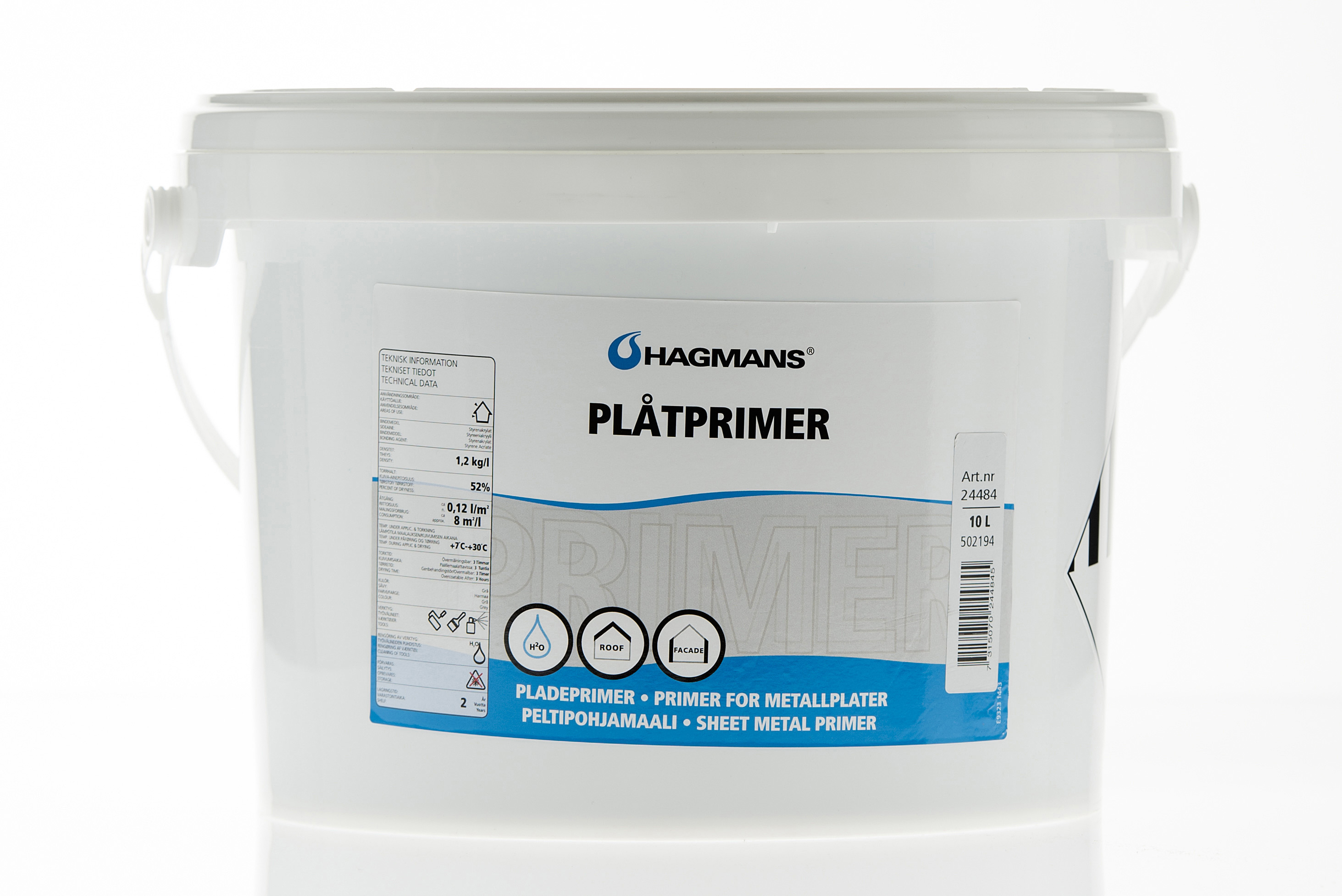 Hagmans Plåtprimer 10 L