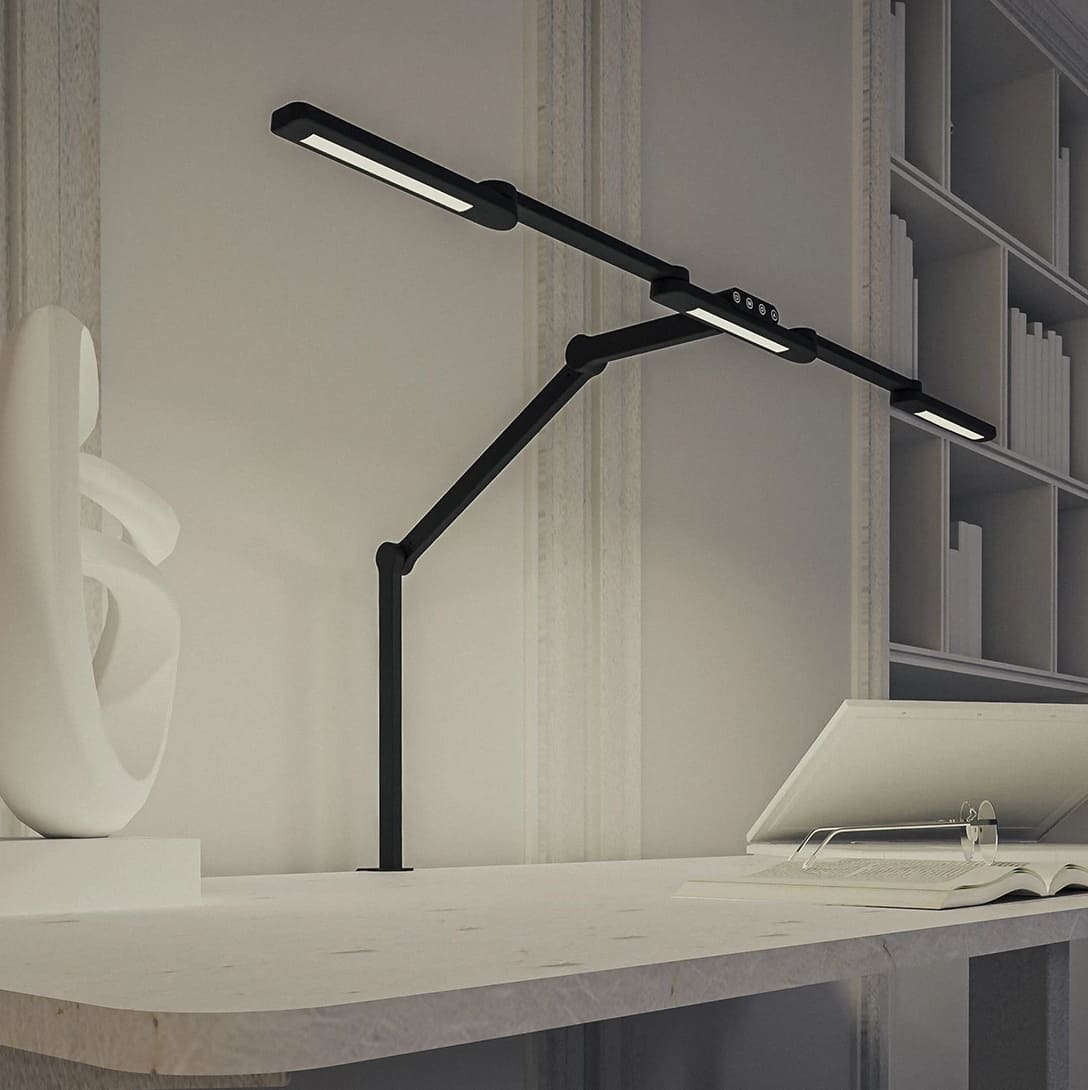 Spacetronic Skrivbordsritlampa Spacetronik Glow D23 LED, Justerbar Svart 24W, Spacetronik - 3