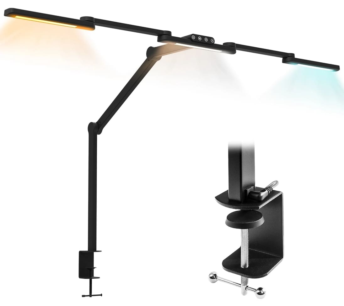 Spacetronic Skrivbordsritlampa Spacetronik Glow D23 LED, Justerbar Svart 24W, Spacetronik