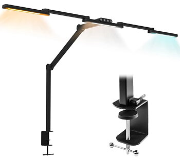 Spacetronic Skrivbordsritlampa Spacetronik Glow D23 LED, Justerbar Svart 24W, Spacetronik