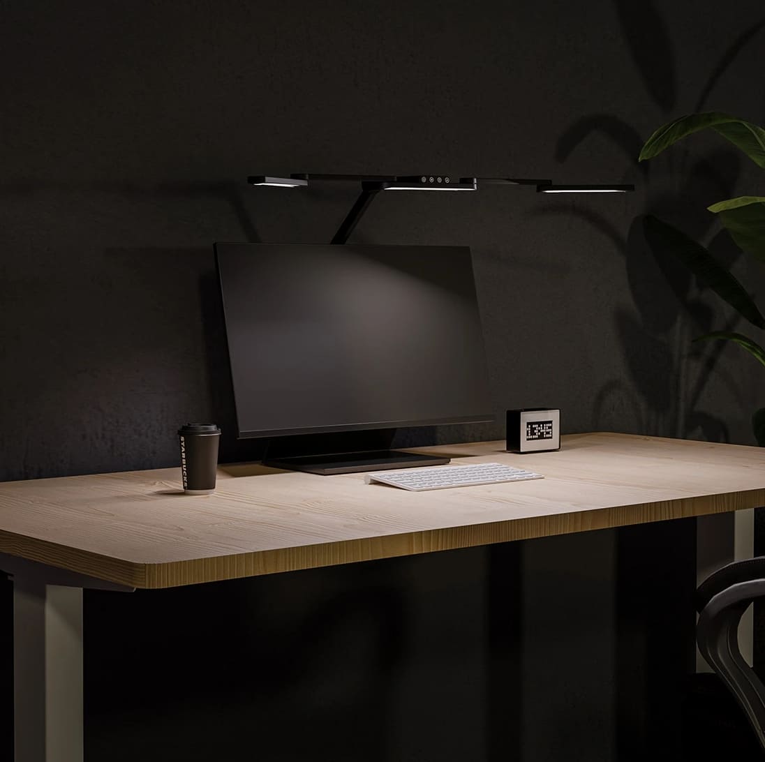 Spacetronic Skrivbordsritlampa Spacetronik Glow D23 LED, Justerbar Svart 24W, Spacetronik - 2