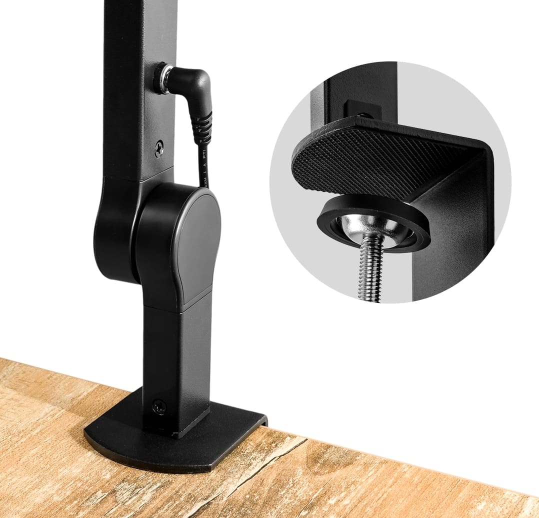 Spacetronic Skrivbordsritlampa Spacetronik Glow D13 LED, Justerbar Svart 24W, Spacetronik - 12