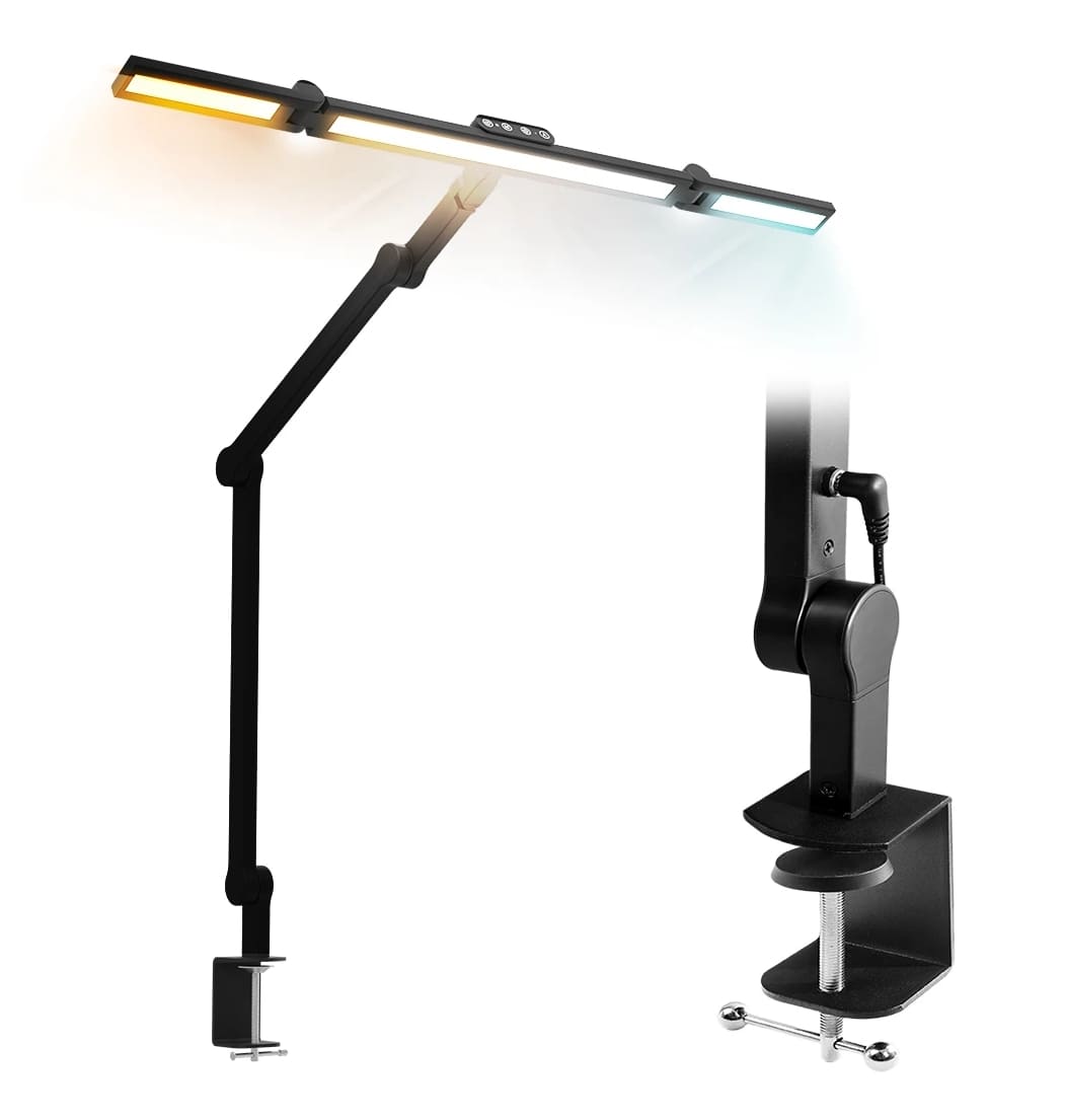 Spacetronic Skrivbordsritlampa Spacetronik Glow D13 LED, Justerbar Svart 24W, Spacetronik