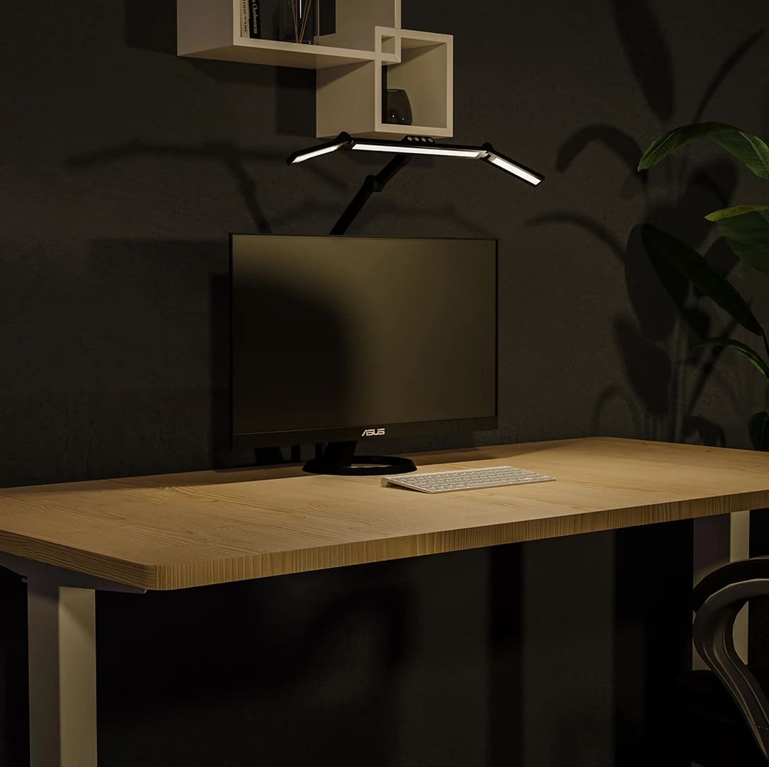 Spacetronic Skrivbordsritlampa Spacetronik Glow D13 LED, Justerbar Svart 24W, Spacetronik - 2