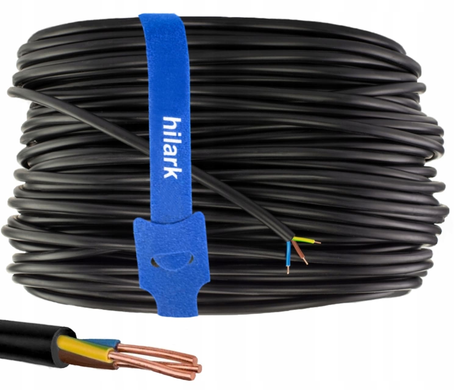 Övriga2 Installationskabel 230V 3G 2, 5 mm² PVC jordkabel rund elkabel, 25-100m (Längd (m) : 100) - 2