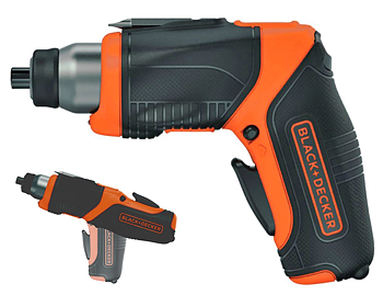 Black&Decker Skruvdragare, sladdlös 3.6V Li-Ion, Black+Decker