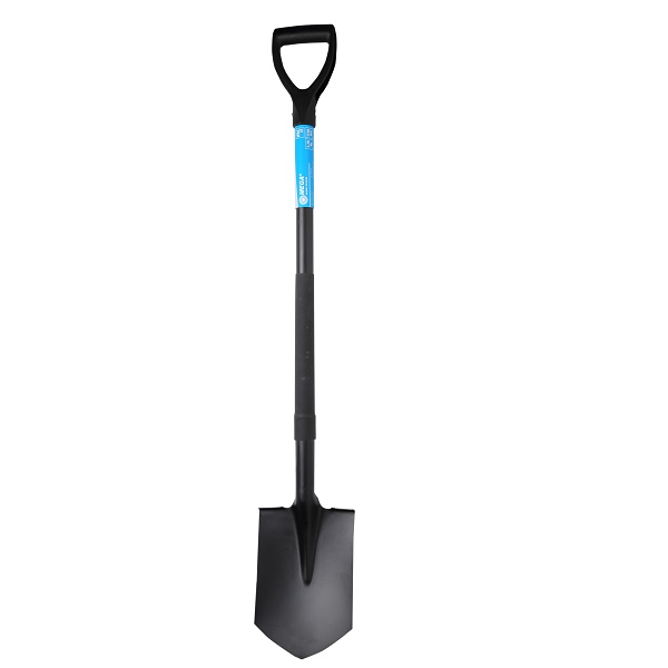 Spetsig spade, härdat stål, metallskaft 1150 mm