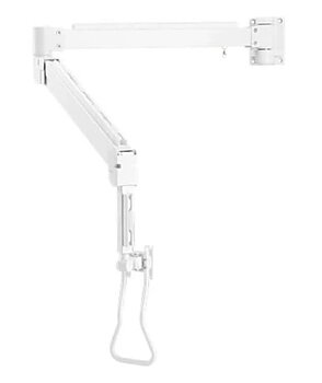 Spacetronic Monitorarm, roterande skärmhållare, lång skärmarm justerbar, väggfäste 178 cm, Spacetronik