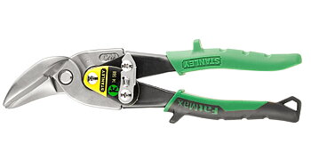 Plåtsax med utväxling, vinklade höger MaxSteel (aviation snips), STANLEY