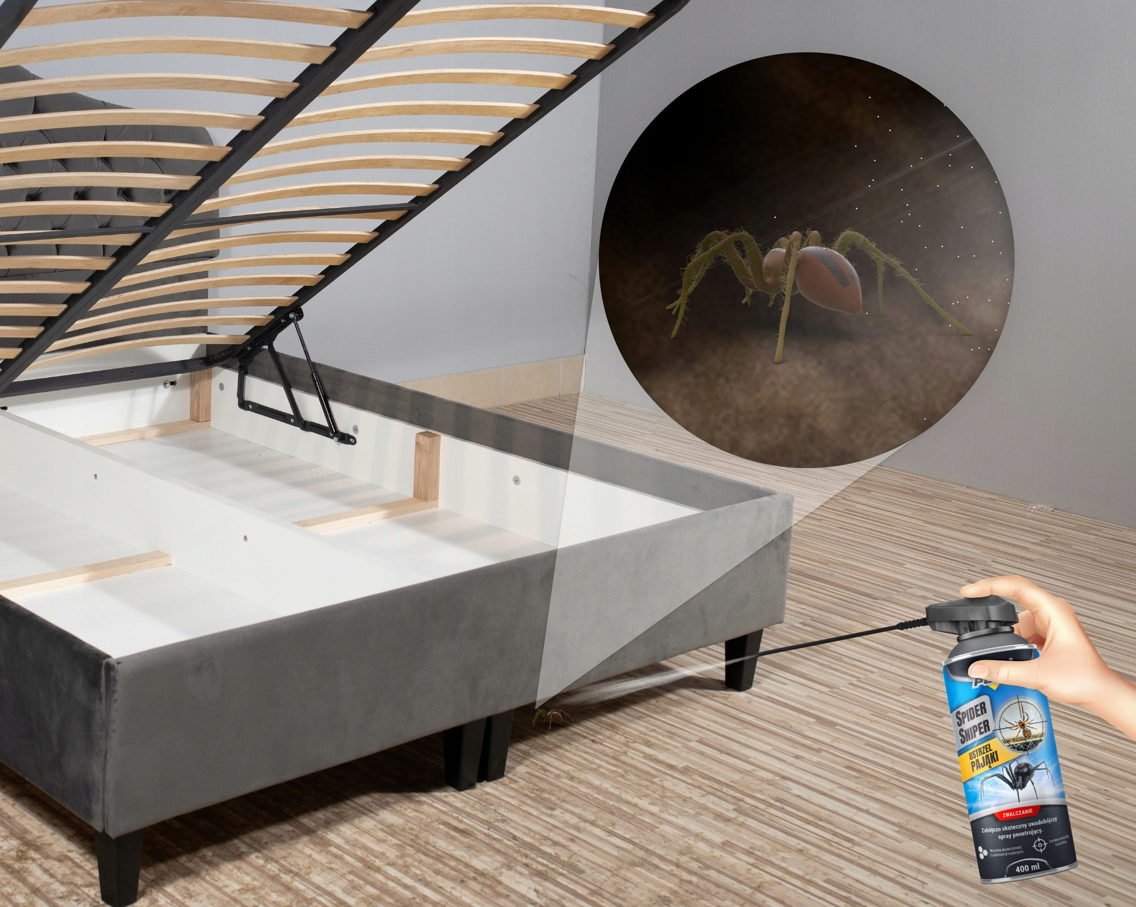 Insektsspray, flugspray, effektiv aerozol mot krypande och flygande insekter, Spider Sniper No-Pest - 3