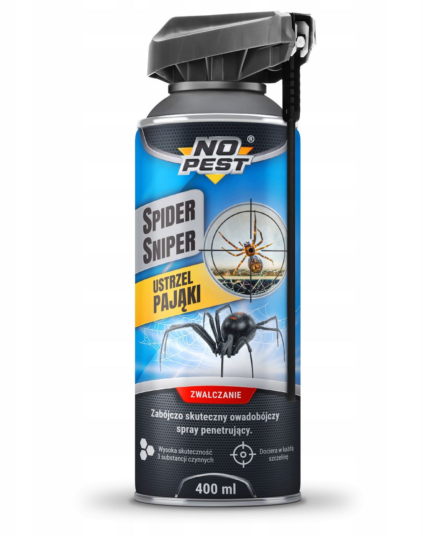 Insektsspray, flugspray, effektiv aerozol mot krypande och flygande insekter, Spider Sniper No-Pest - 5