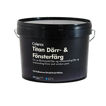 Colorex Titan Dörr och Fönsterfärg Vit 2,7 L