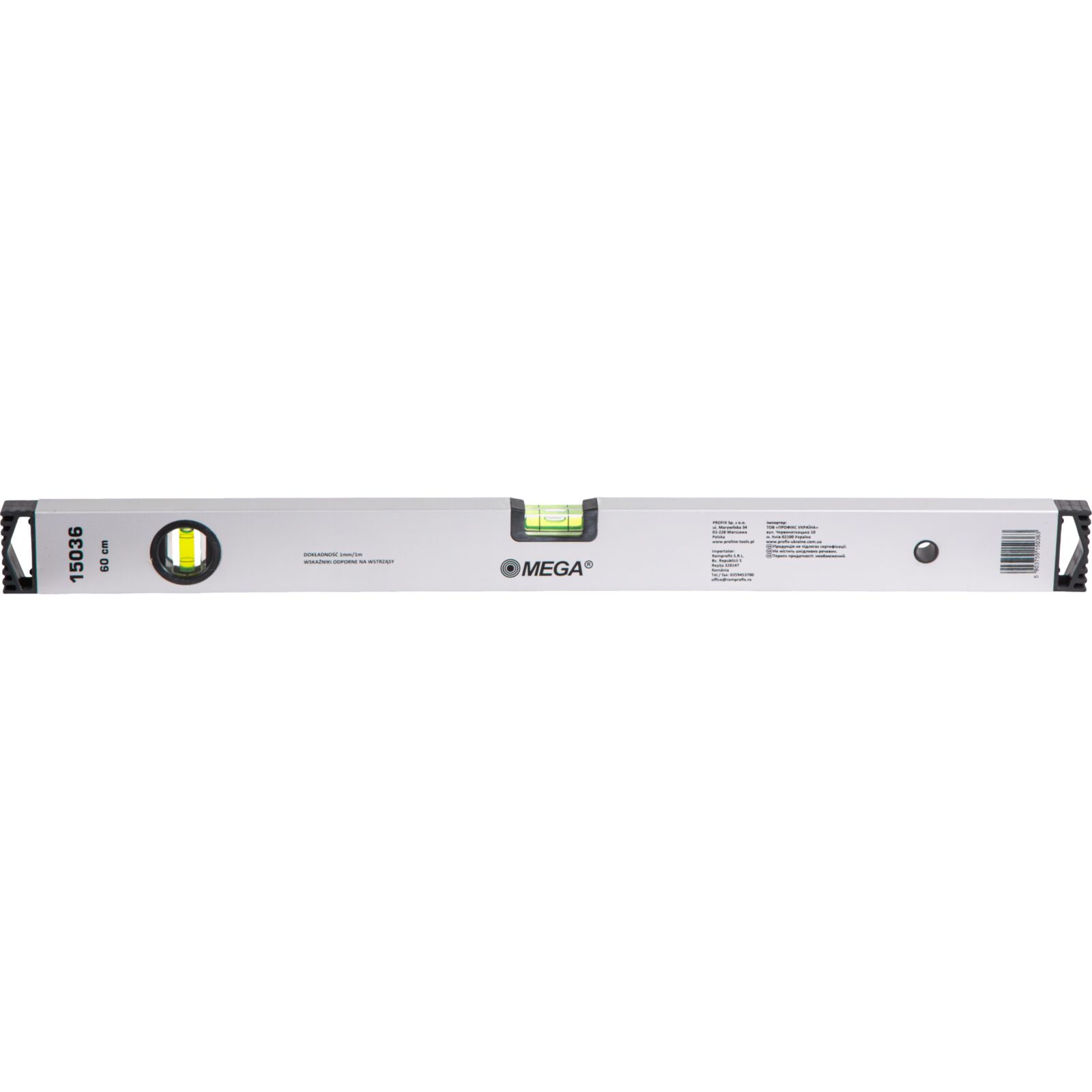 Vattenpass 60 cm 1.0 mm/m MEGA - 2