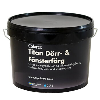 Colorex Titan Dörr och Fönsterfärg Bas-C 2,7 L