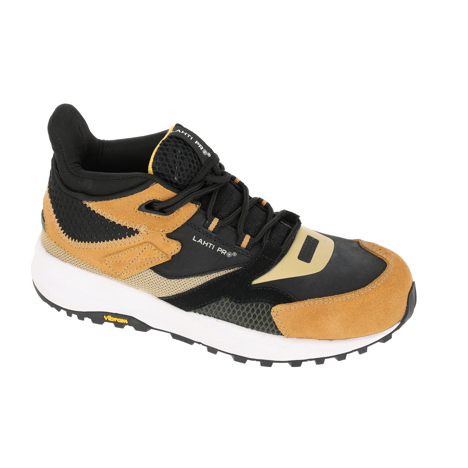 LahtiPro Säkerhetsskor, Komposit Tåhätta, Halkskydd & Värmebeständiga, Mocka / Nubuck / Mesh, S1 FO HRO SR, CE, LAHTI (Skostorlek : 41)