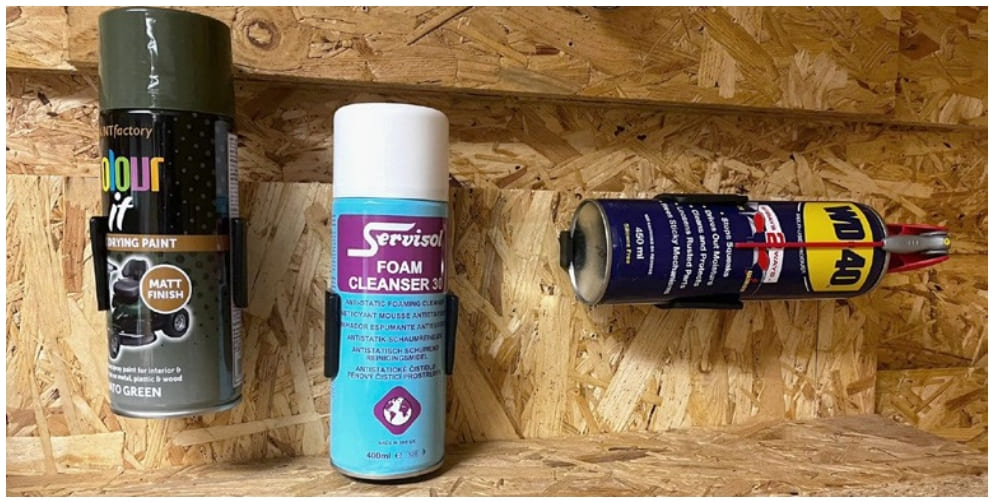 Stealth Mounts Hållare för aerosolburkar 2-Pack, STEALTHMOUNTS - 3