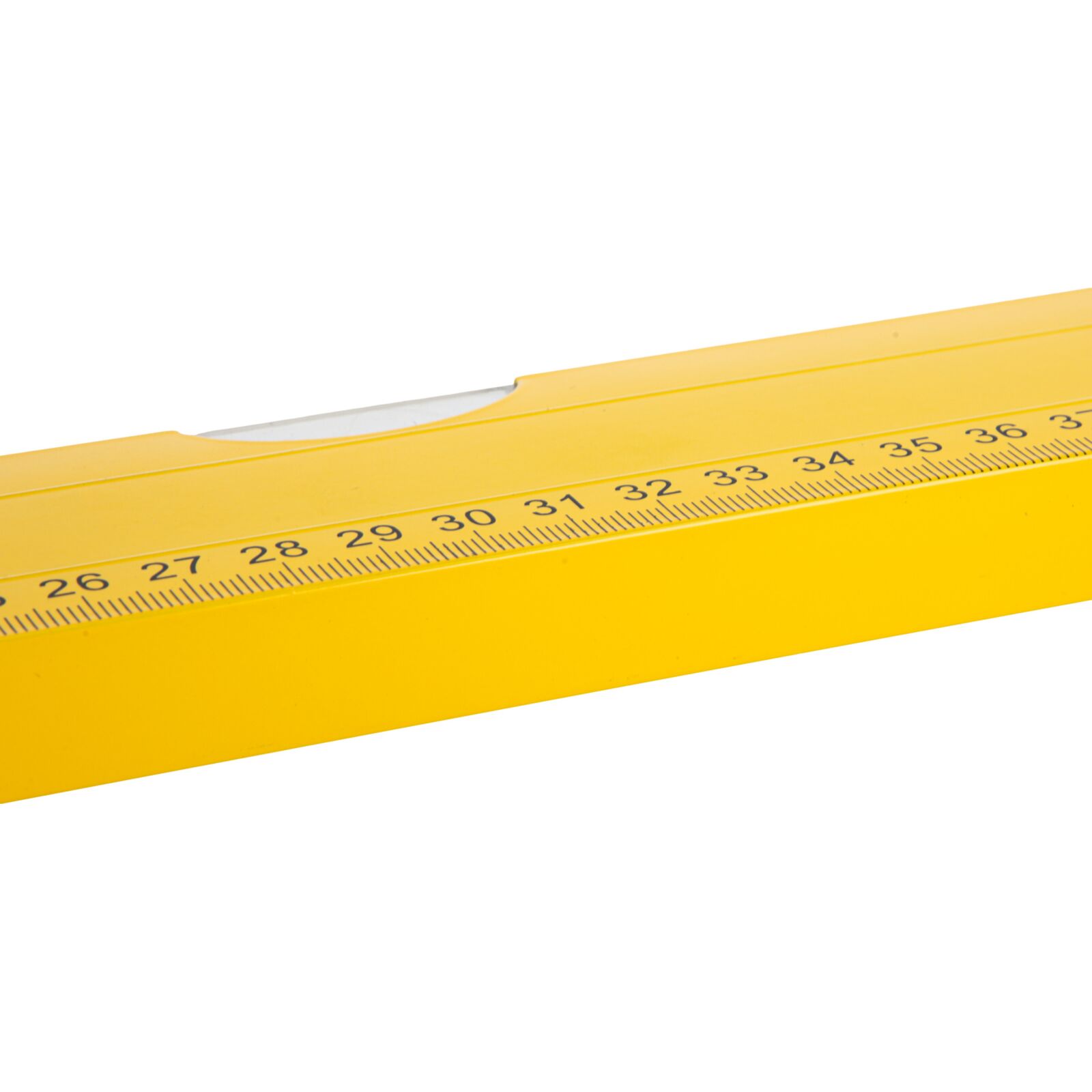 Profix Vattenpass, pulverlackat gul, aluminium och plast, med linjal på sidan (metrisk), 3 libeller, 800 mm. - 5