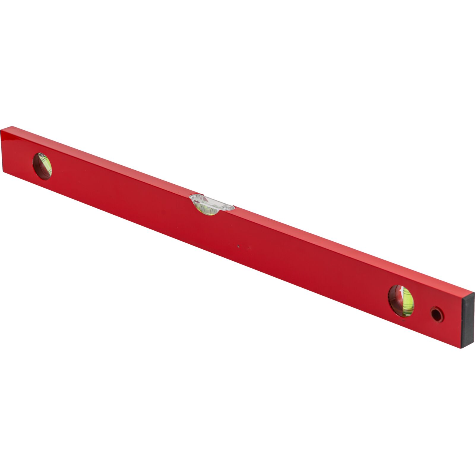 Profix Vattenpass, pulverlackat röd, aluminium och plast, med linjal på sidan (metrisk), 3 libeller, 60 cm - 2