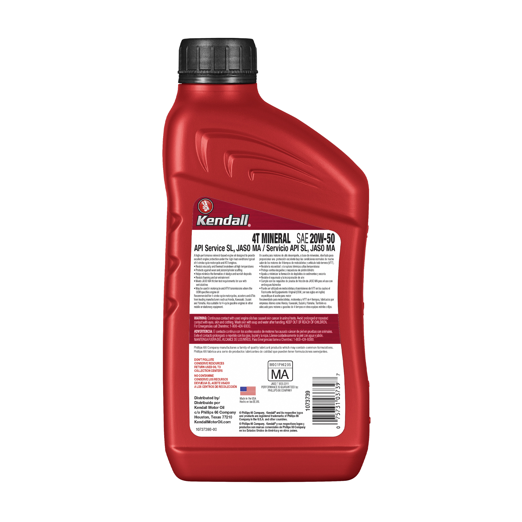 Kendall Motorcycle 4-T Mineral MA 20W-50 1 L - 2