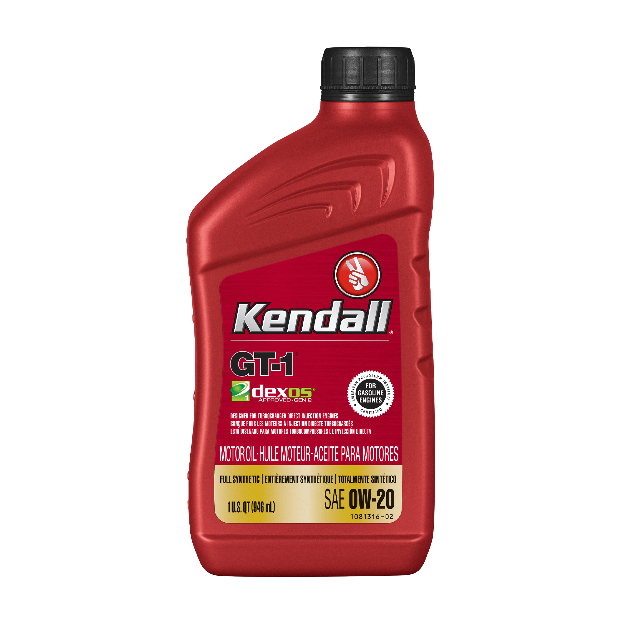 Kendall GT-1 Dexos1 FS 0W-20 1Qt 0,946 L
